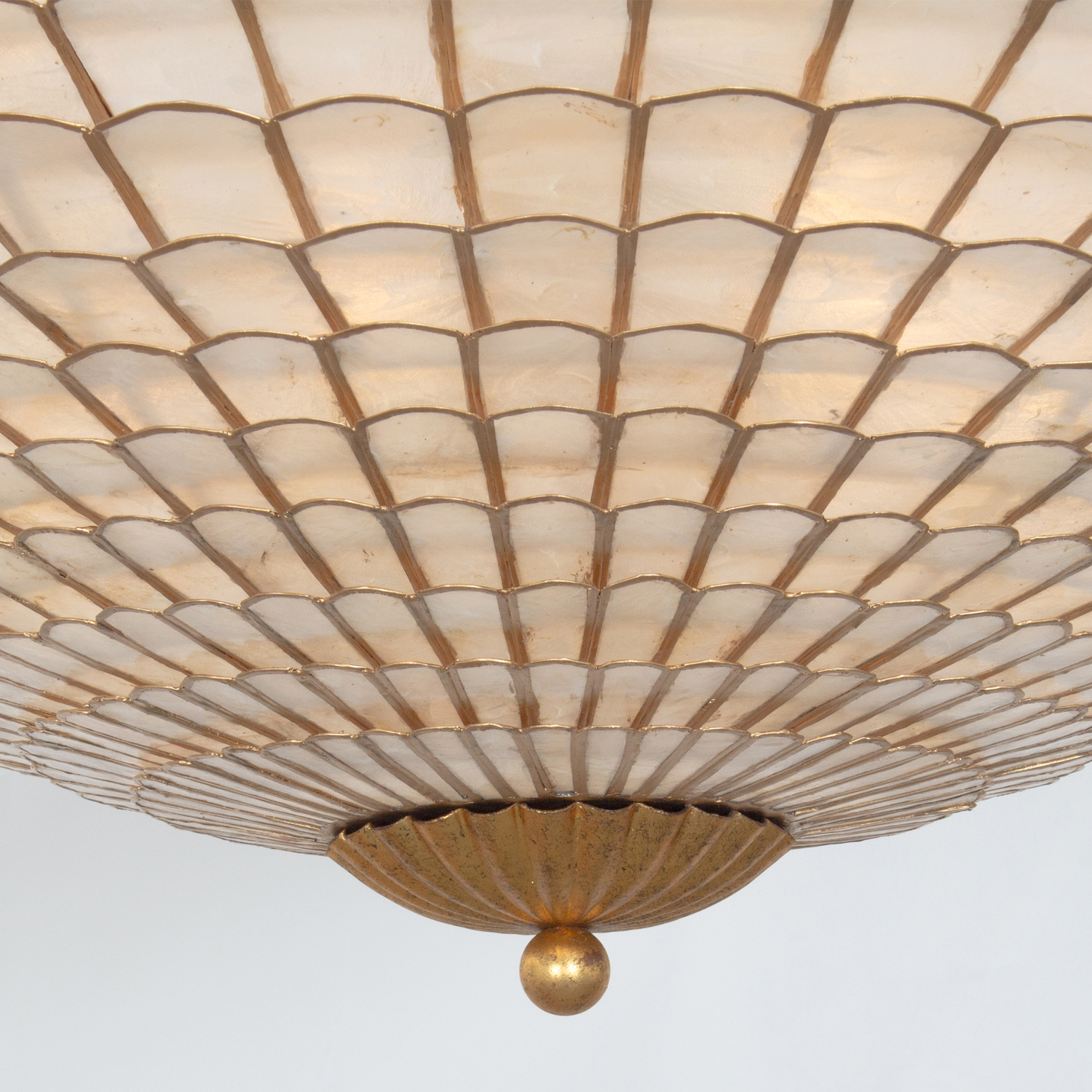 Samal 39.75-in 12 Light (40-watt) Oxidized Gold Leaf Convertible Semi-Flush Pendant Chandelier - Image 7