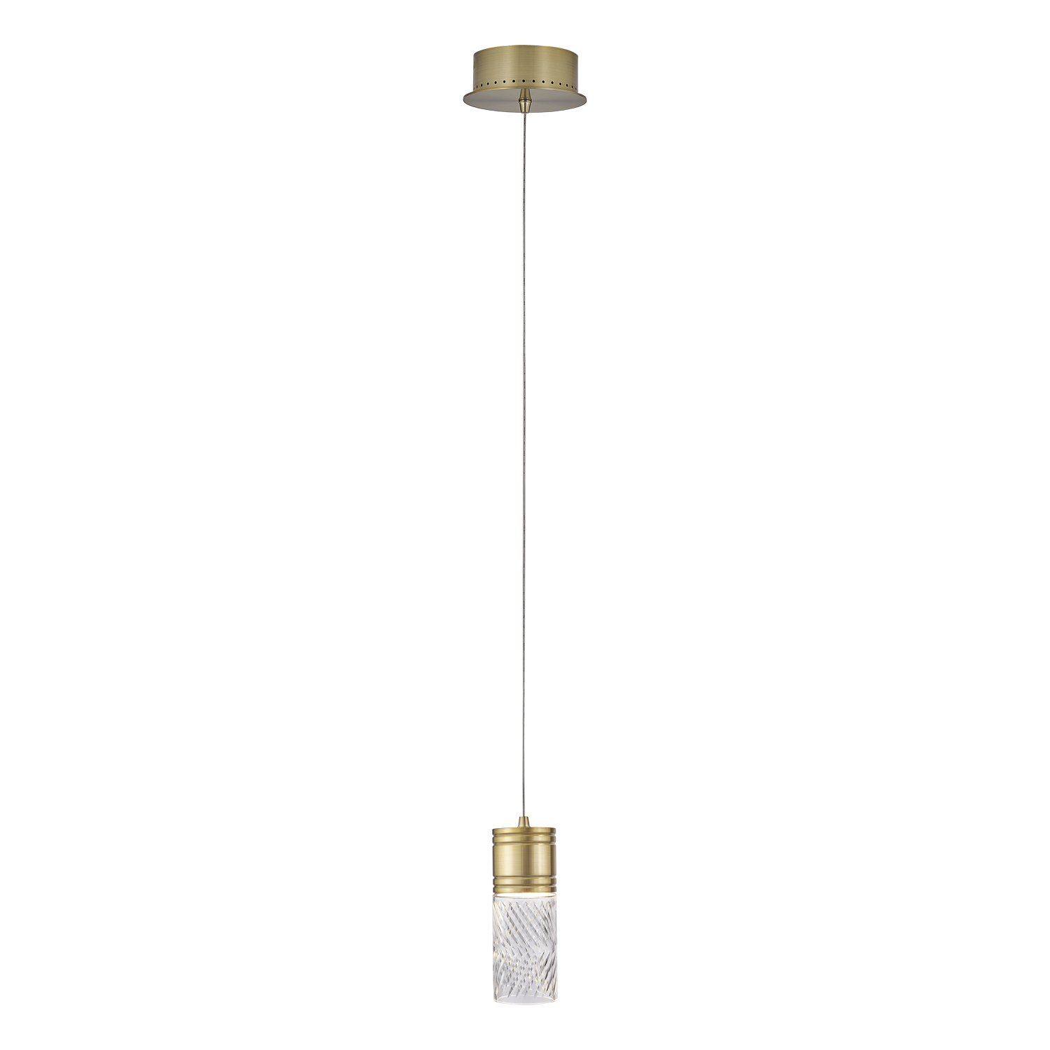 Kiriko 6-in (6-watt) LED Winter Brass Pendant