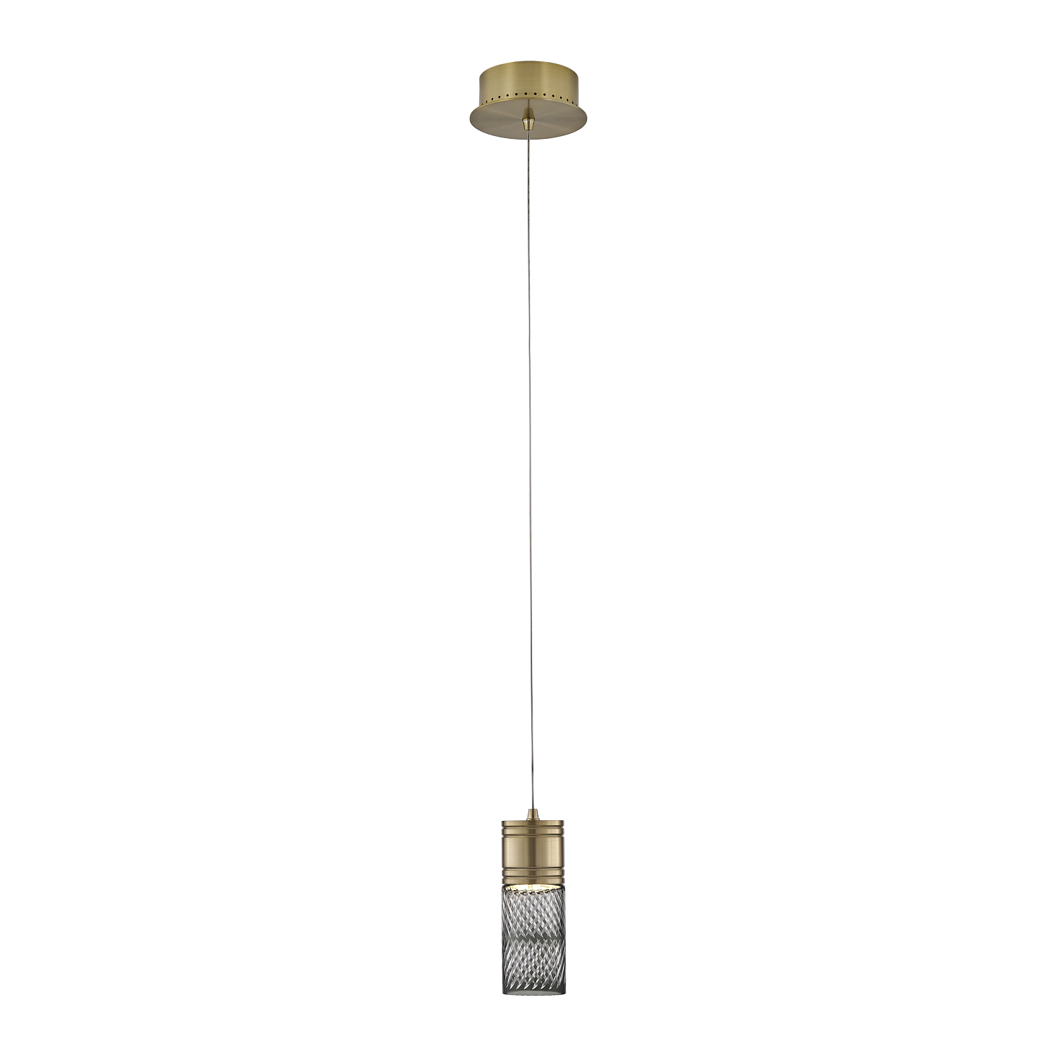 Kiriko 6-in (6-watt) LED Winter Brass Pendant