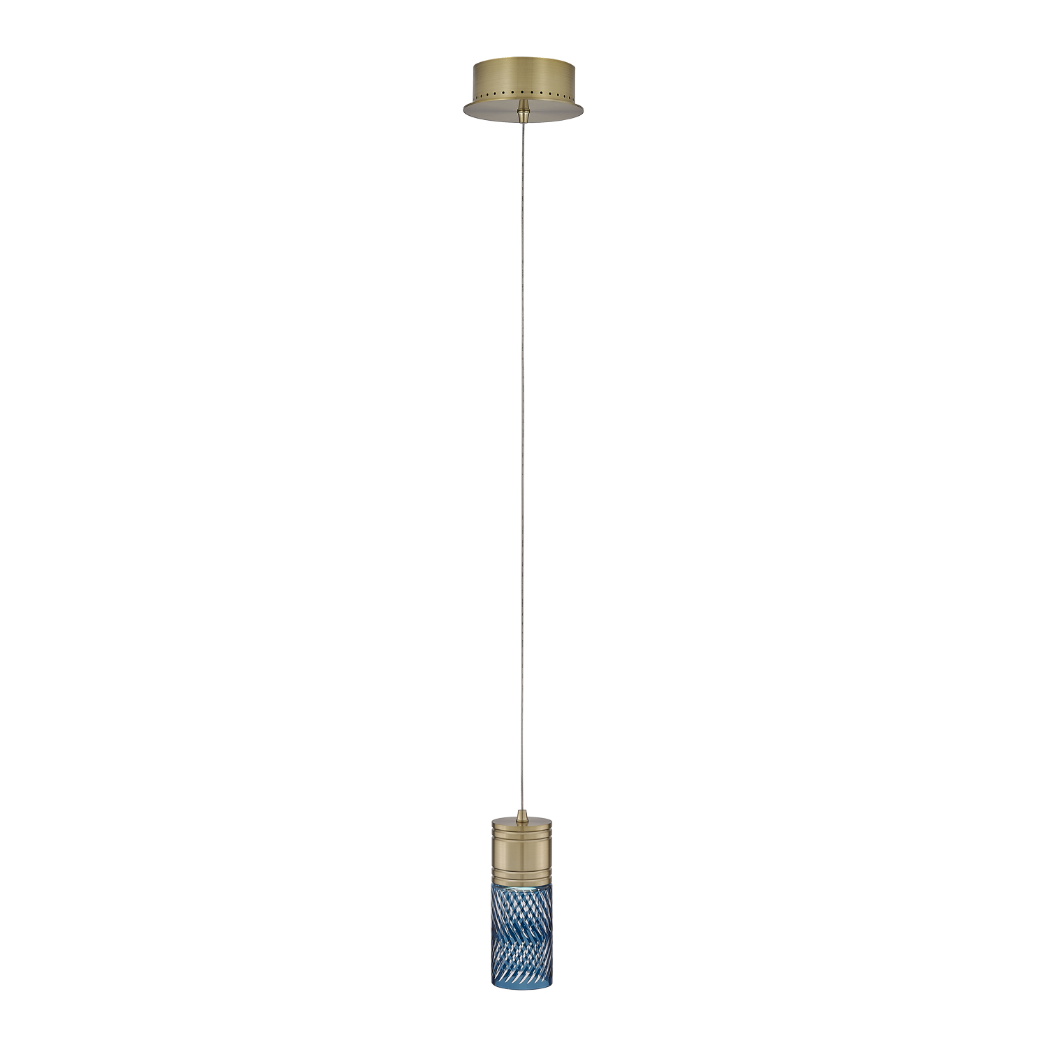 Kiriko 6-in (6-watt) LED Winter Brass Pendant