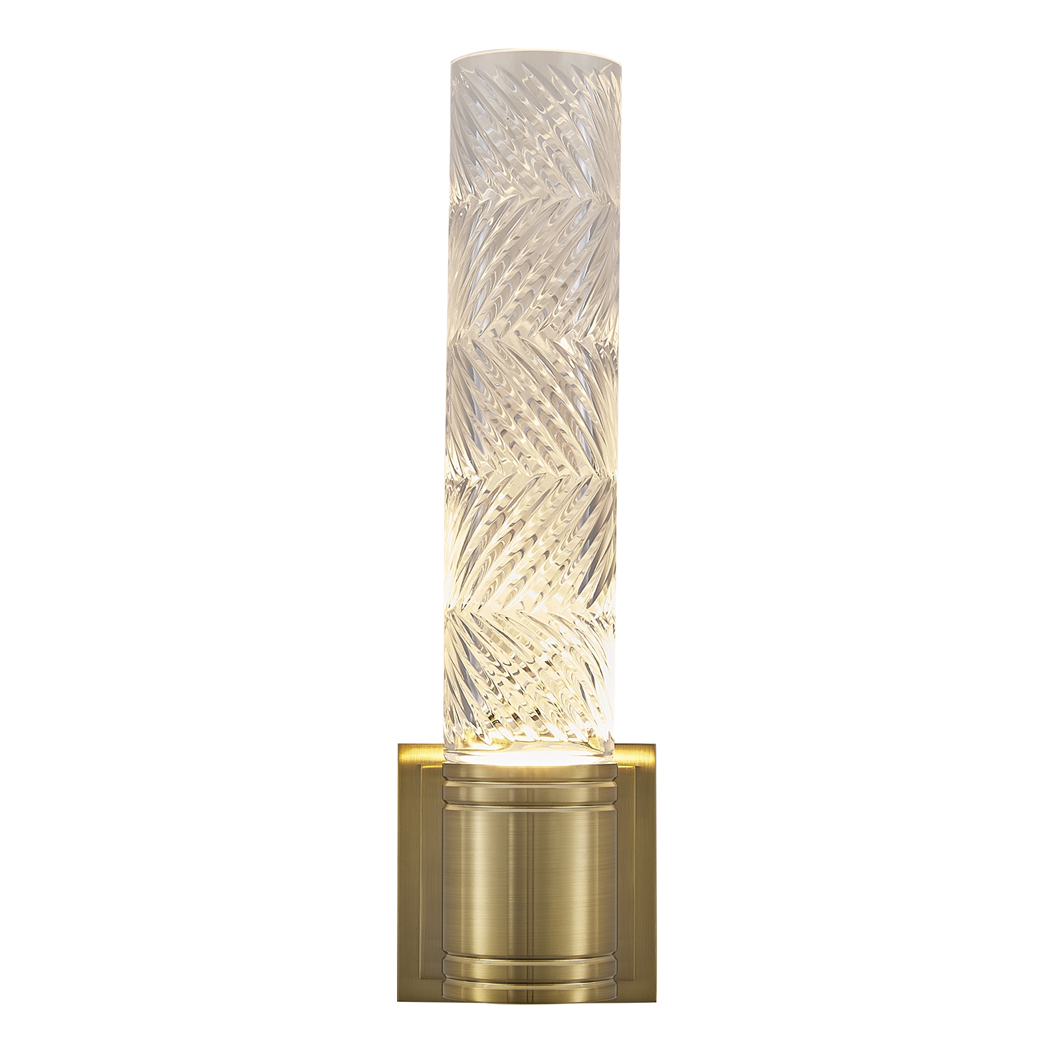 Kiriko 16.25-in (6-watt) LED Winter Brass Wall Sconce