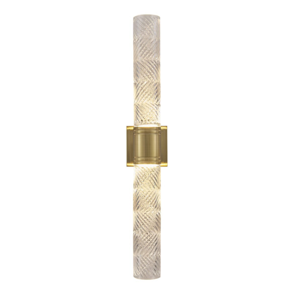 Kiriko 28-in (12-watt) LED Winter Brass Wall Sconce