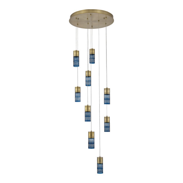 Kiriko 24-in (54-watt) LED Winter Brass Chandelier