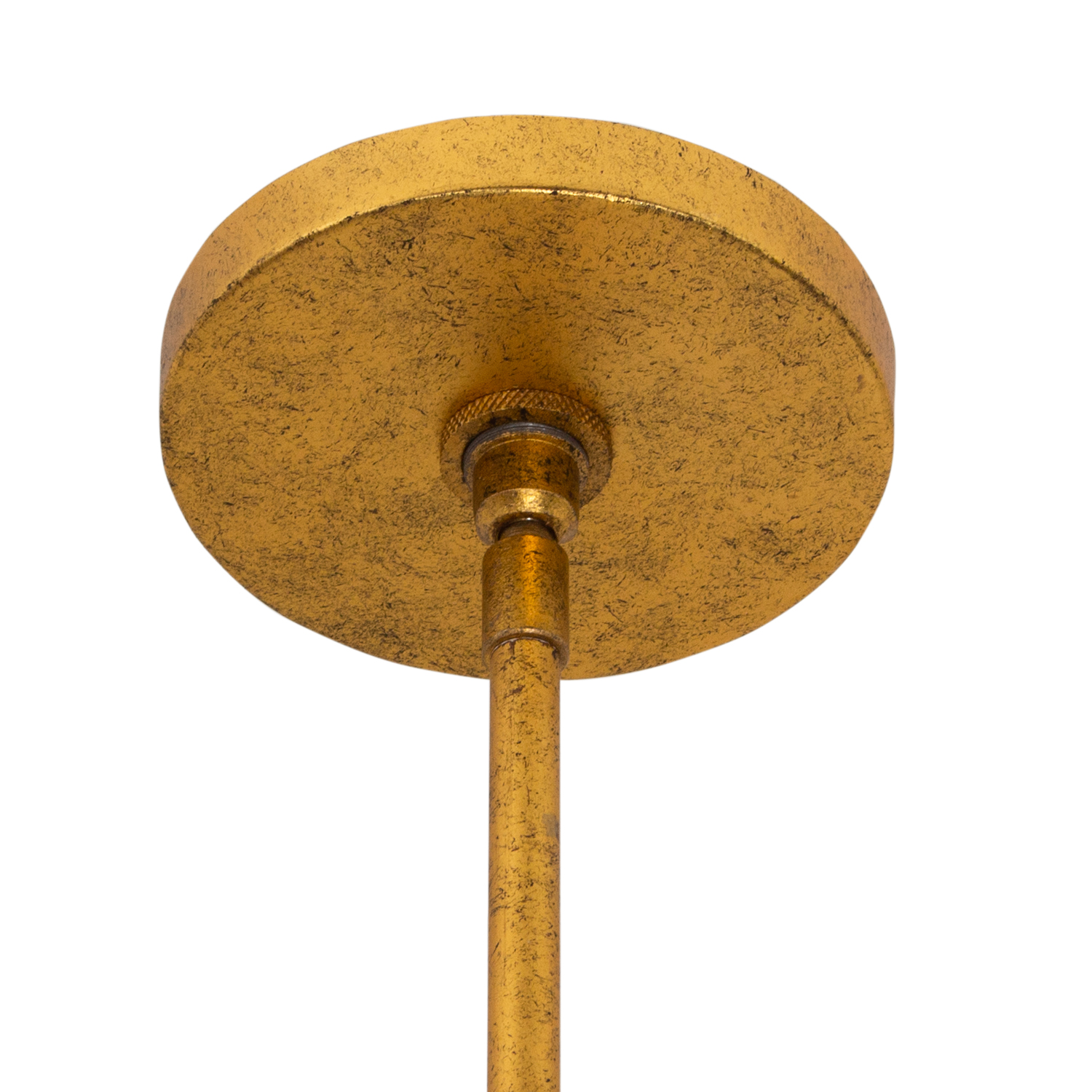 Amor 30.75-in 6 Light (40-watt) Oxidized Gold Leaf and White Convertible Semi-Flush Chandelier - Image 8