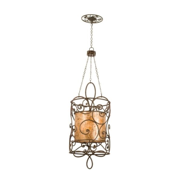 Windsor 12 LT Antique Copper Chandelier Kalco