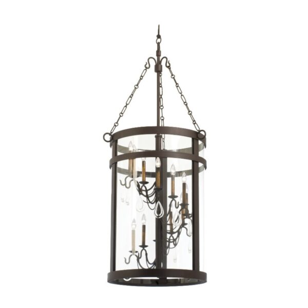 Morris 12 LT Bronze Chandelier Kalco