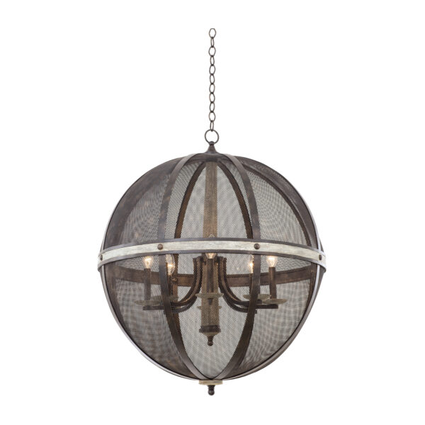 Coronado 8 LT Florence Gold Chandelier Kalco