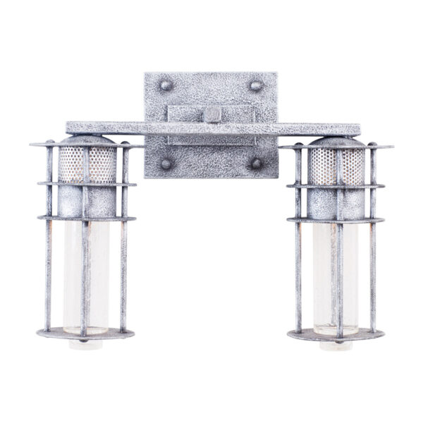 Anchorage 2 LT Rugged Iron Bath Wall Sconce Kalco