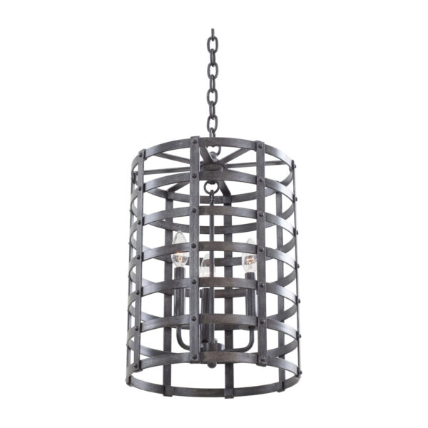 Townsend 3 LT Vintage Iron Pendant Kalco