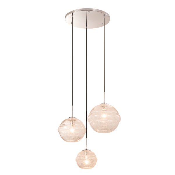 Celine 3 LT Polished Chrome Chandelier Kalco