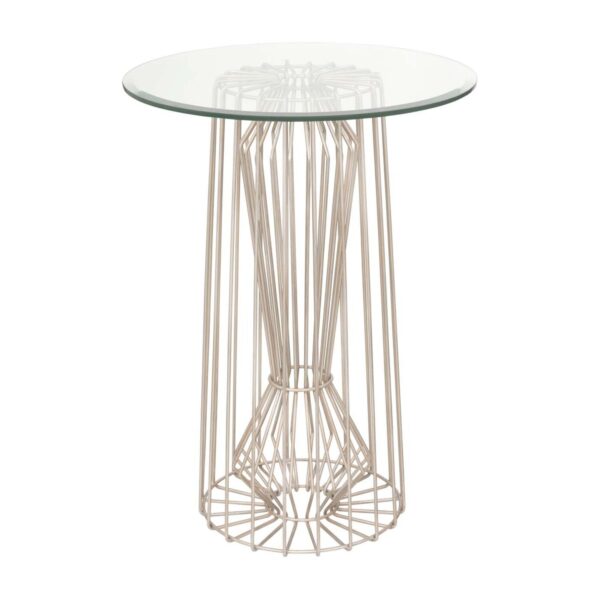 Metro Pearl Silver Table Kalco